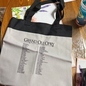 Vintage Grand Ole Opry Black and Gray Tote Bag is Brand New!!! Closet Kept!